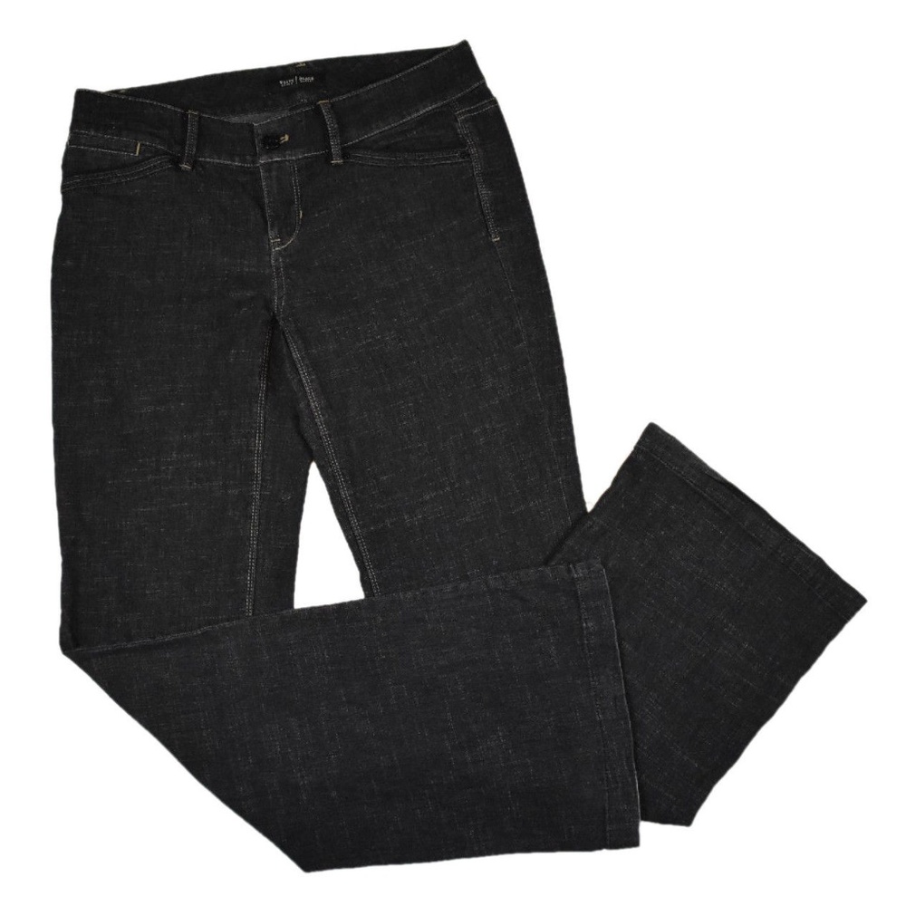 White House Black Market Jean 4 Noir Trouser Flare